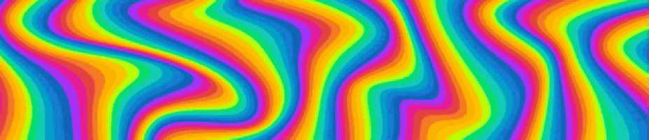 a colorful optical illusion of a rainbow colored swirl on a blue background .