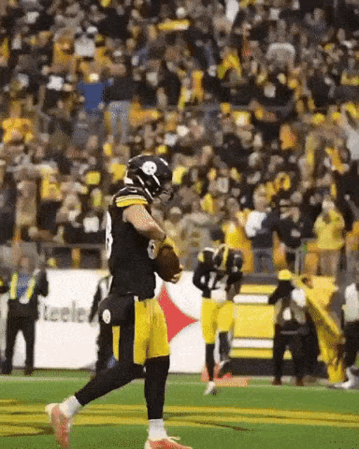 Pat Freiermuth Pittsburgh Steelers GIF - Pat Freiermuth Pittsburgh Steelers Touchdown GIFs