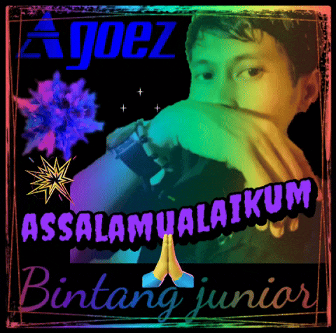 a picture of a man with the words assalamualaikum bintang junior on the bottom