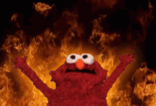 Evil Elmo GIF - Evil Elmo Fire GIFs