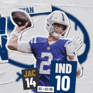 Indianapolis Colts (10) Vs. Jacksonville Jaguars (14) Second Quarter GIF - Nfl National Football League Football League GIFs