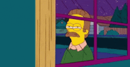 Serious Flanders GIF - Serious Flanders Not Amused GIFs