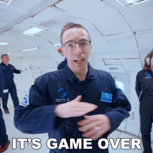 Its Game Over Austin Evans GIF - Its Game Over Austin Evans Its The End GIFs