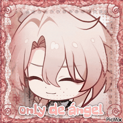 a drawing of a girl with the words only de angel written on it