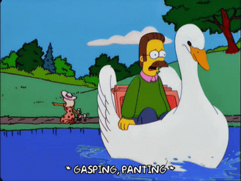 Ned Flanders Im Out GIF - Ned Flanders Im Out Get Away GIFs