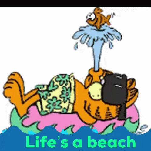 Garfield Beach GIF - Garfield Beach GIFs