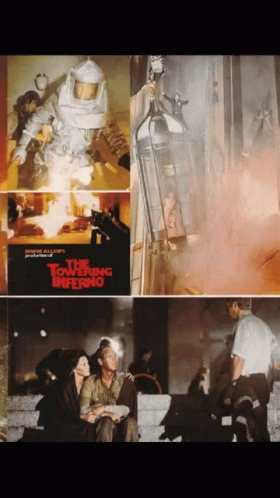 The Towering Inferno Movie Poster GIF - The Towering Inferno Movie Poster GIFs