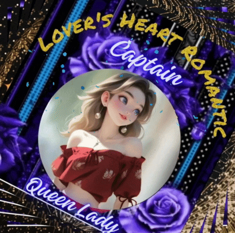 a poster for lover 's heart romantic queen lady captain