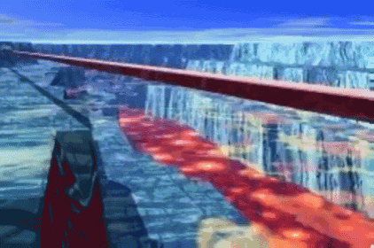 Monorail Over Lava GIF - Lava Transportation GIFs