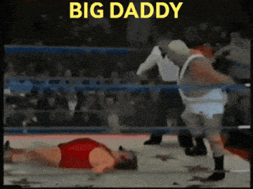 Big Daddy The Daddy Splash GIF - Big Daddy The Daddy Splash Uk Wrestling GIFs