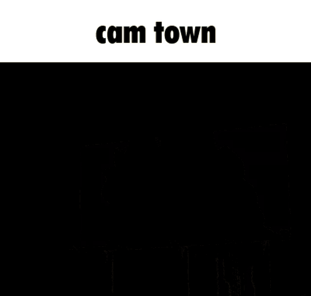 a picture of a city skyline with the words cam town below it