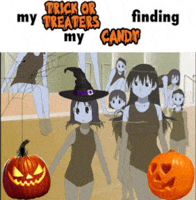 trick or treaters my candy finding my candy cartoon