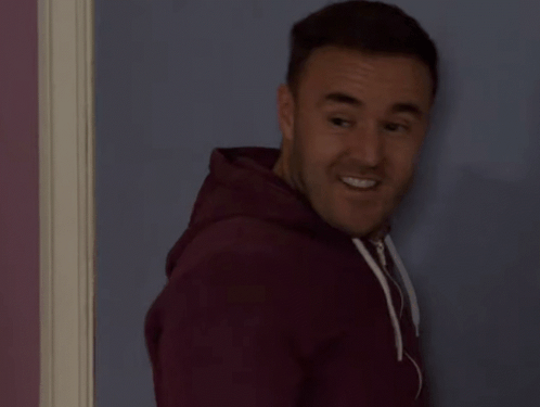 Tyrone Turning Around And Smiling Coronation Street GIF - Tyrone Turning Around And Smiling Coronation Street Corrie GIFs