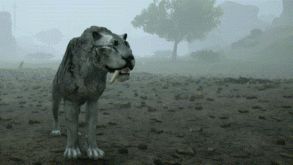 a black and white photo of a lion with a tongue sticking out