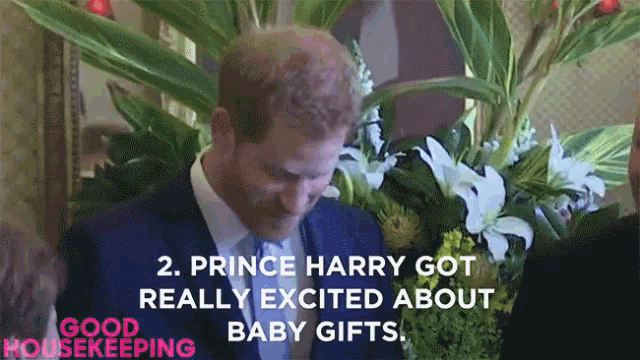 Prince Harry Got Really Excited About Gifts Excited GIF - Prince Harry Got Really Excited About Gifts Excited Surprised GIFs