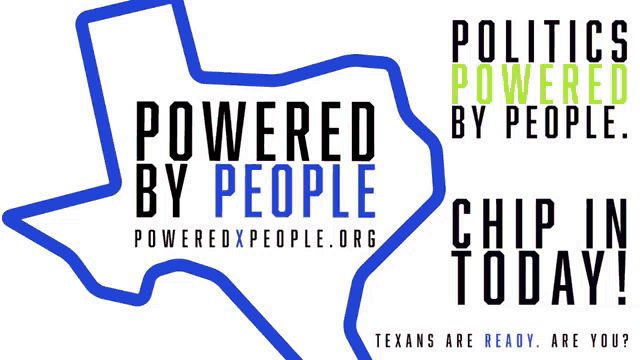 a poster that says politics powered by people