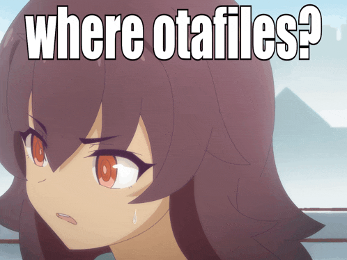 a picture of a girl with the words where otafiles below her