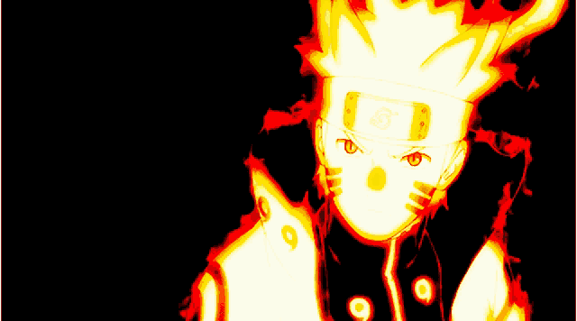 a close up of a person 's face with a yellow and orange glow coming out of it