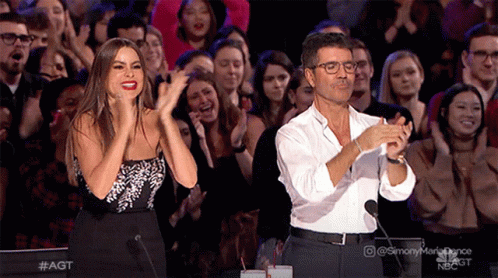 The Stage Is Yours Simon Cowell GIF - The Stage Is Yours Simon Cowell Sofia Vergara GIFs
