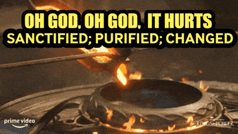 a prime video ad for kings power shows a fire burning