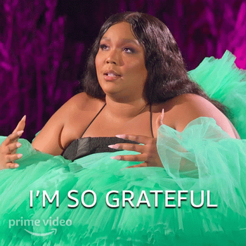 Im So Grateful Lizzo GIF - Im So Grateful Lizzo Lizzos Watch Out For The Big Grrrls GIFs