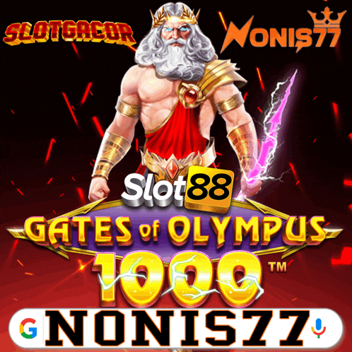 a poster for a slot game called gates of olympus