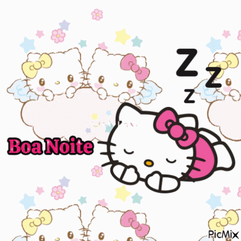 Good Night Sleeping GIF - Good Night Sleeping Hello Kitty GIFs