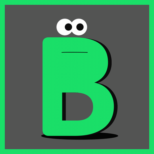 Letter B Green GIF - Letter B Green Mouth Open GIFs