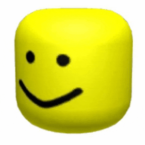 a yellow cube with a smiley face on it