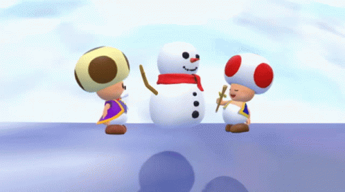 Smg4 Snowman GIF - Smg4 Snowman Toad GIFs