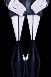 a close up of a robot 's arms and legs