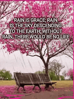 there would be no life without rain , there would be no life without rain , there would be no life