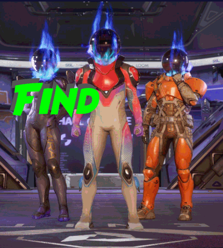 a group of soldiers are standing in front of a sign that says find
