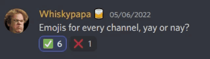 a screenshot of a message from whiskypapa