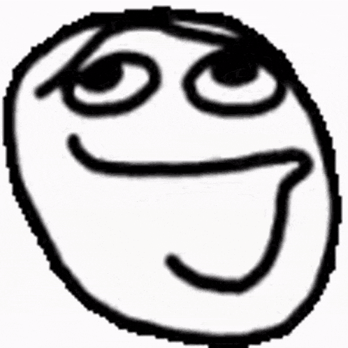 a black and white drawing of a cartoon face with a funny face .