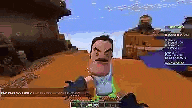 a man with a mustache is playing a video game in a video game .