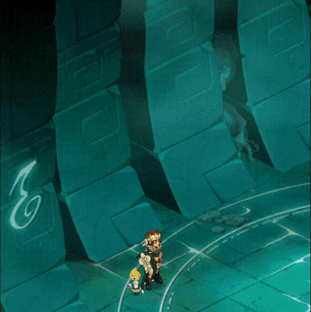 a cartoon character is standing in front of a sign that says dystopie- [ kasha ] malfas-from-illy