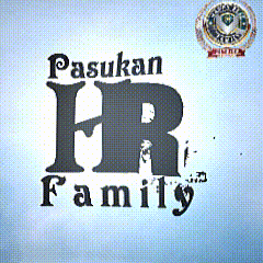a logo for pasukan hr family is displayed on a white background