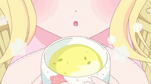 Nekohime Anime GIF - Nekohime Anime Drink GIFs