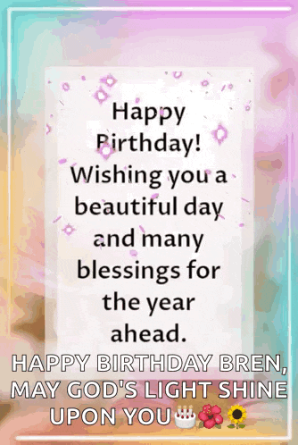 happy birthday wishing you a beautiful day and many blessings for the year ahead