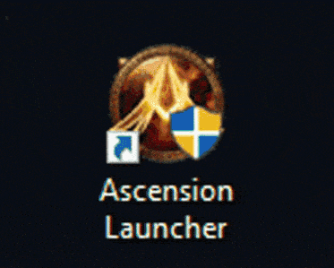 a screenshot of the ascension launcher icon on a computer screen