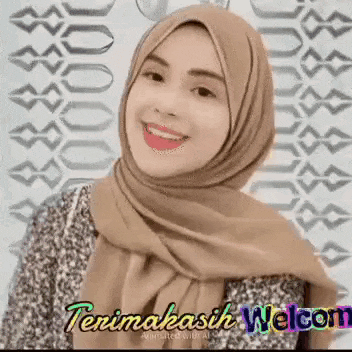 a woman wearing a hijab is smiling for the camera .