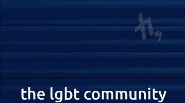 a picture of a person with glasses and the words the lgbt community on the bottom
