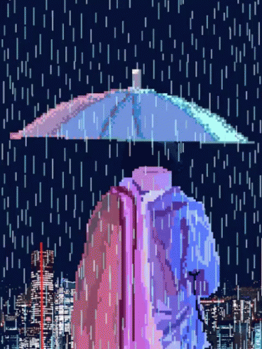 雨　都会　寂しい　さびしい GIF - Rain Headless GIFs