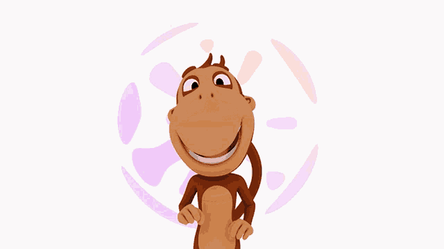 a cartoon of a monkey covering his eyes with his hands