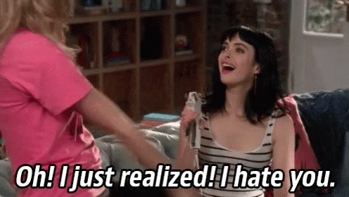 Oh! I Just Realized - I Hate You! - Krysten Ritter In Don'T Trust The B GIF - Oh I Hate You Hate GIFs