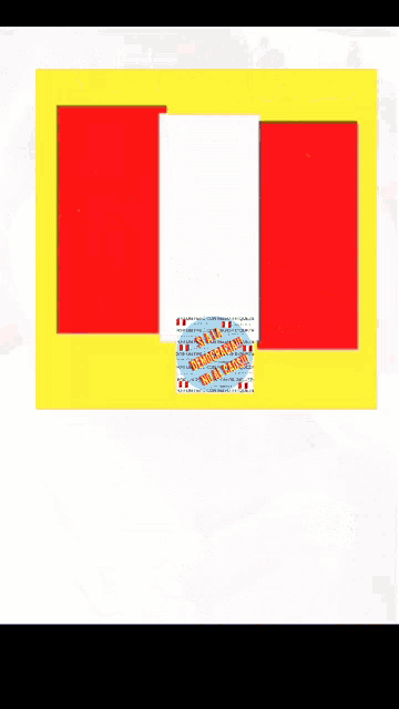 a drawing of a flag with the words " viva el peru " on the bottom