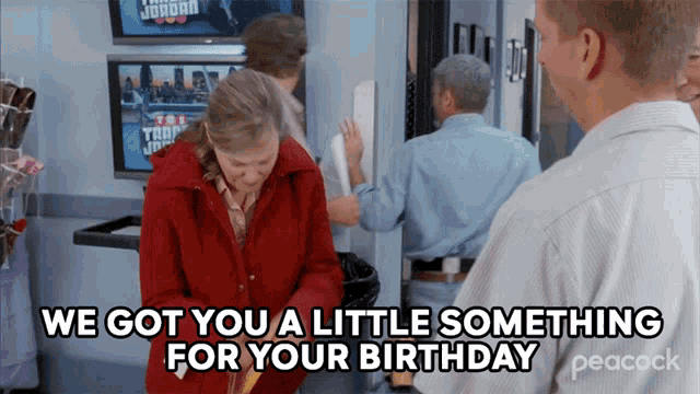 We Got You A Little Something For Your Birthday Pearline GIF - We Got You A Little Something For Your Birthday Pearline Catherine O Hara GIFs