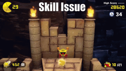 Pacman Skill Issue GIF - Pacman Skill Issue Git Gud GIFs