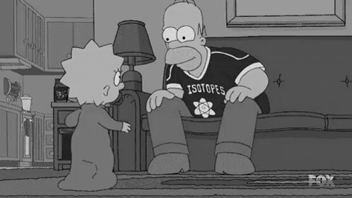 The Simpsons Black And White GIF - The Simpsons Black And White Lisa GIFs